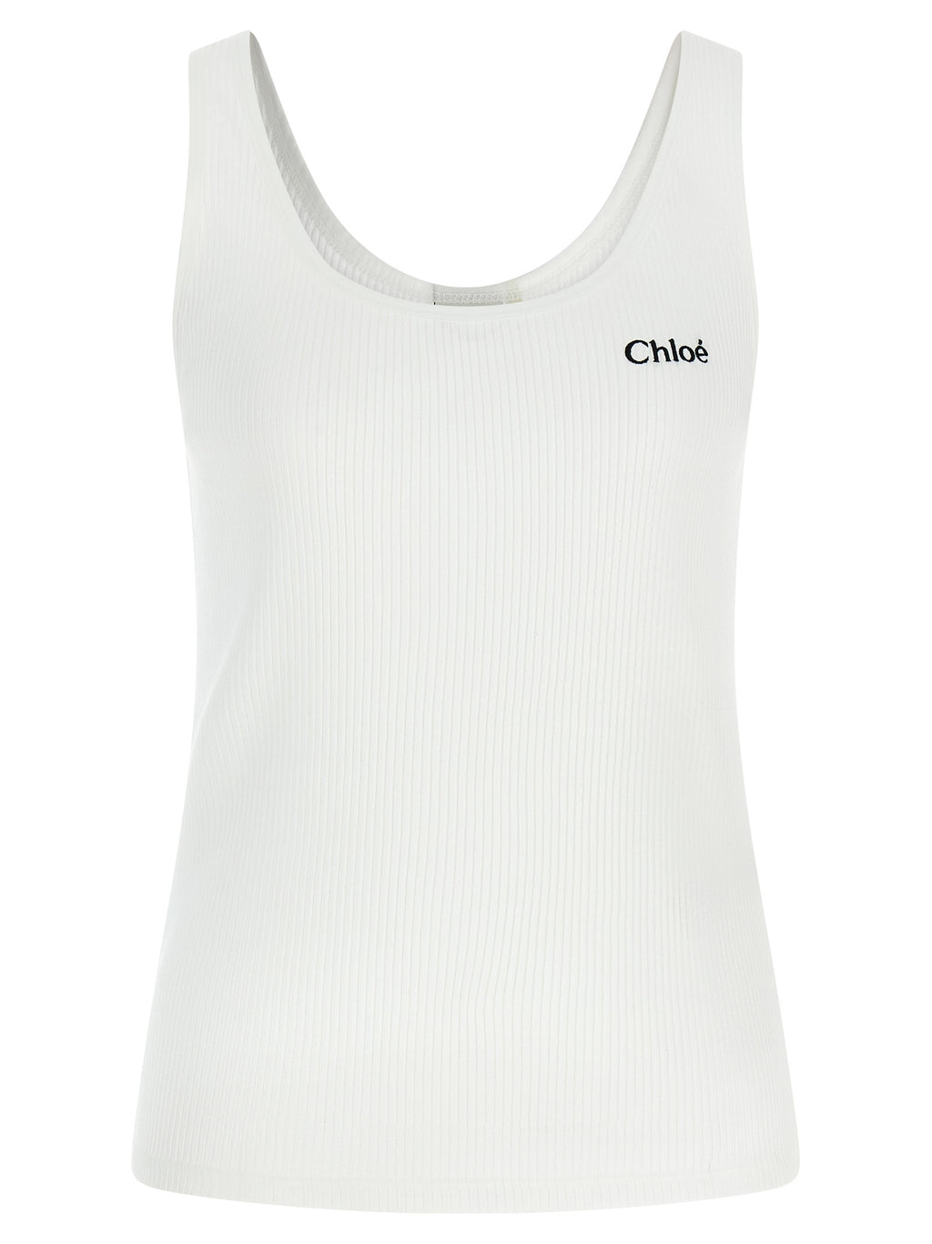 Weiße Baumwoll-Tanktops