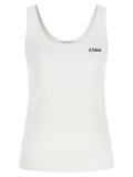 Weiße Baumwoll-Tanktops