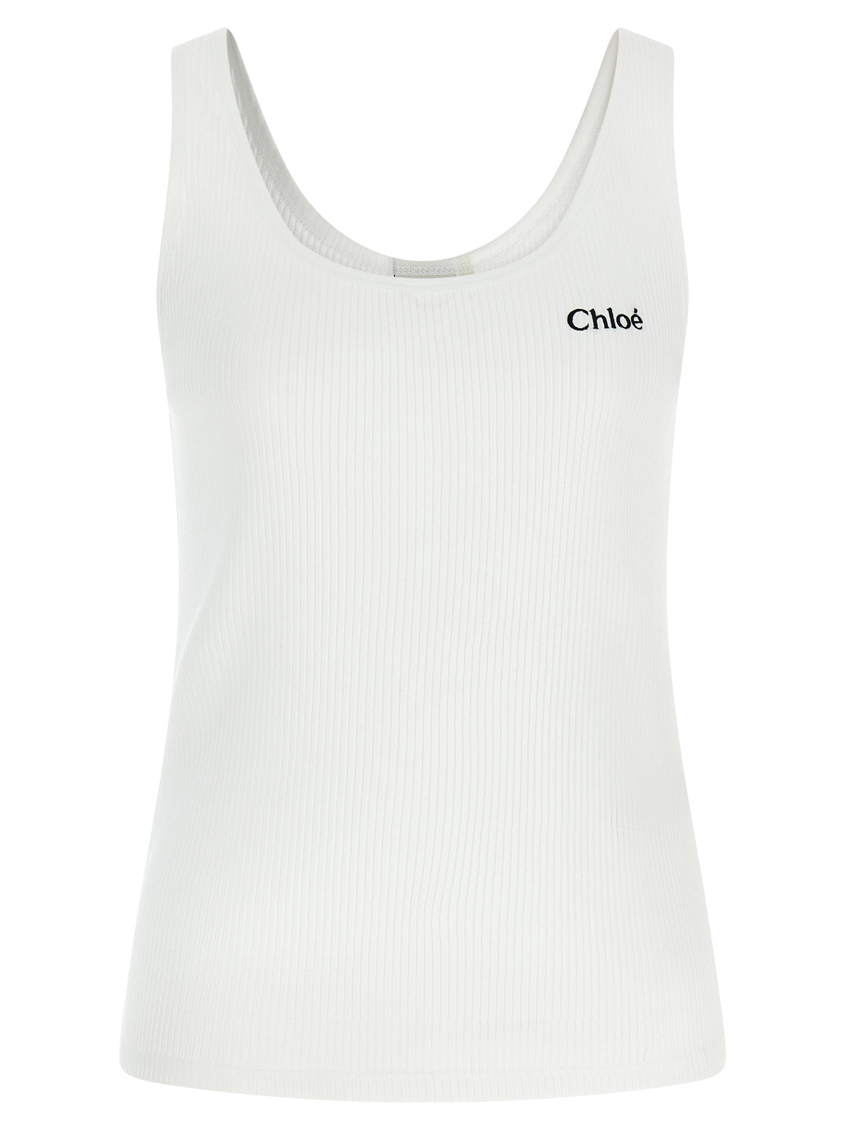 Weiße Baumwoll-Tanktops