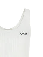 Weiße Baumwoll-Tanktops