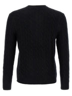 Schwarzer Wollcardigan