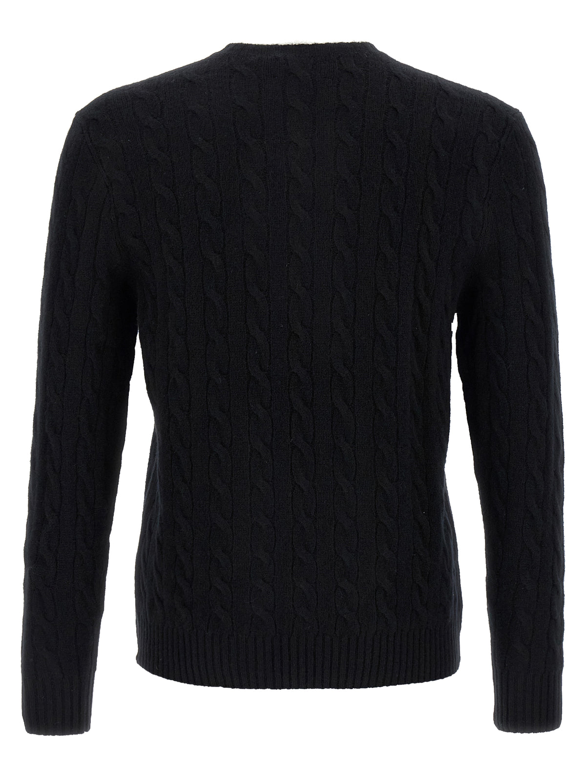 Schwarzer Wollcardigan
