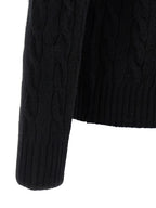 Schwarzer Wollcardigan