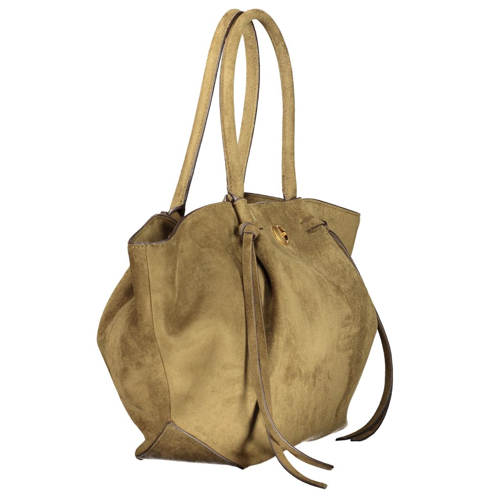 Grüne Handtasche aus Polyester