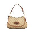 Beige Polyester Handtasche