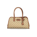 Beige Polyester Handtasche