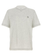 Graues Baumwoll-T-Shirt