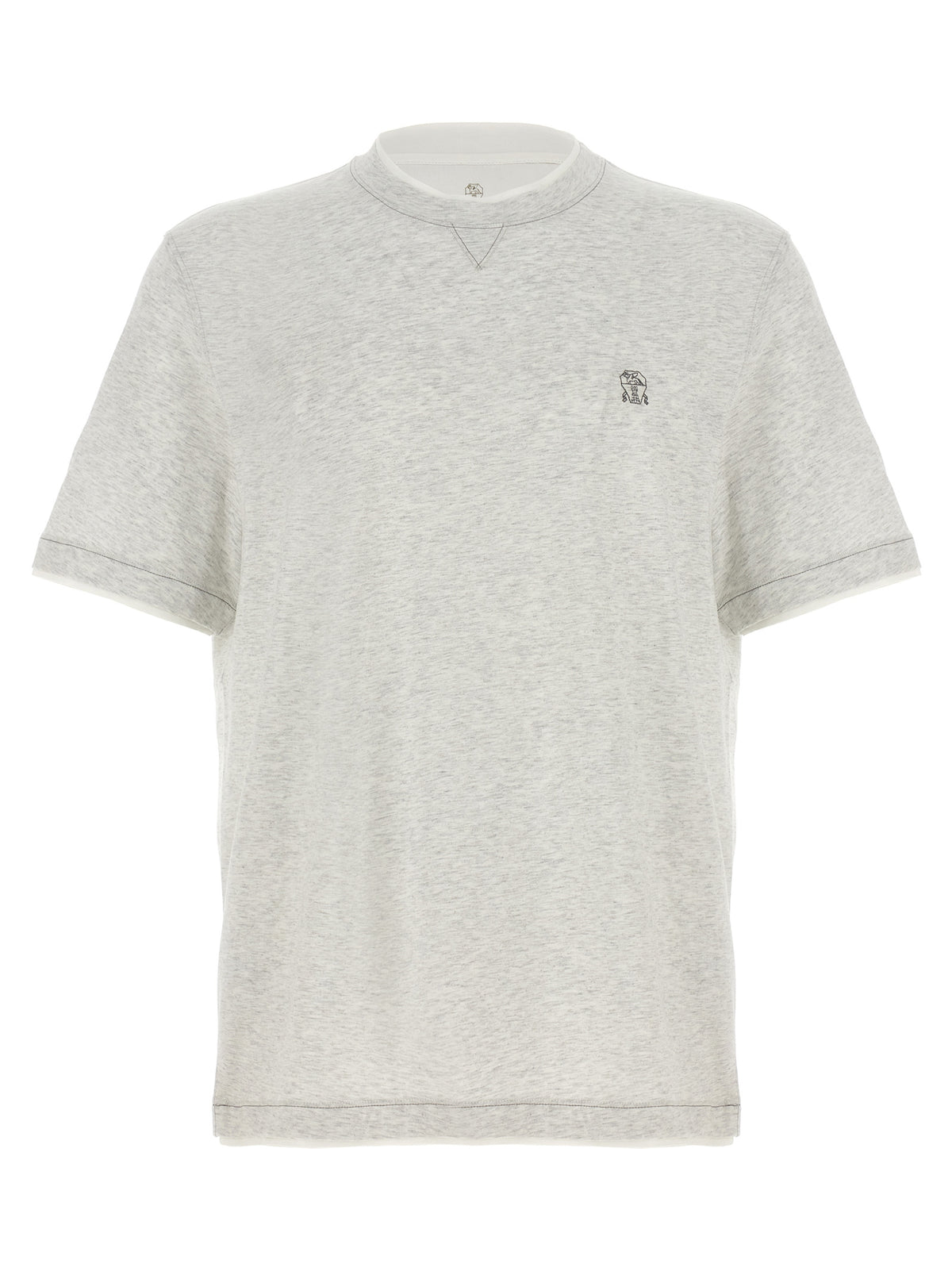 Graues Baumwoll-T-Shirt