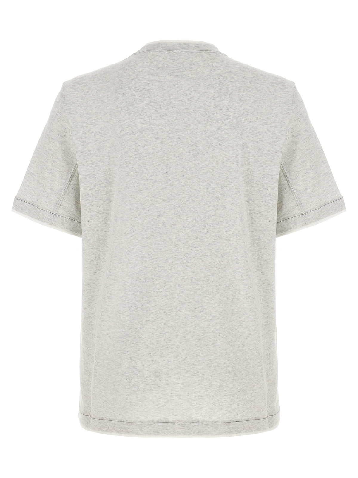 Graues Baumwoll-T-Shirt