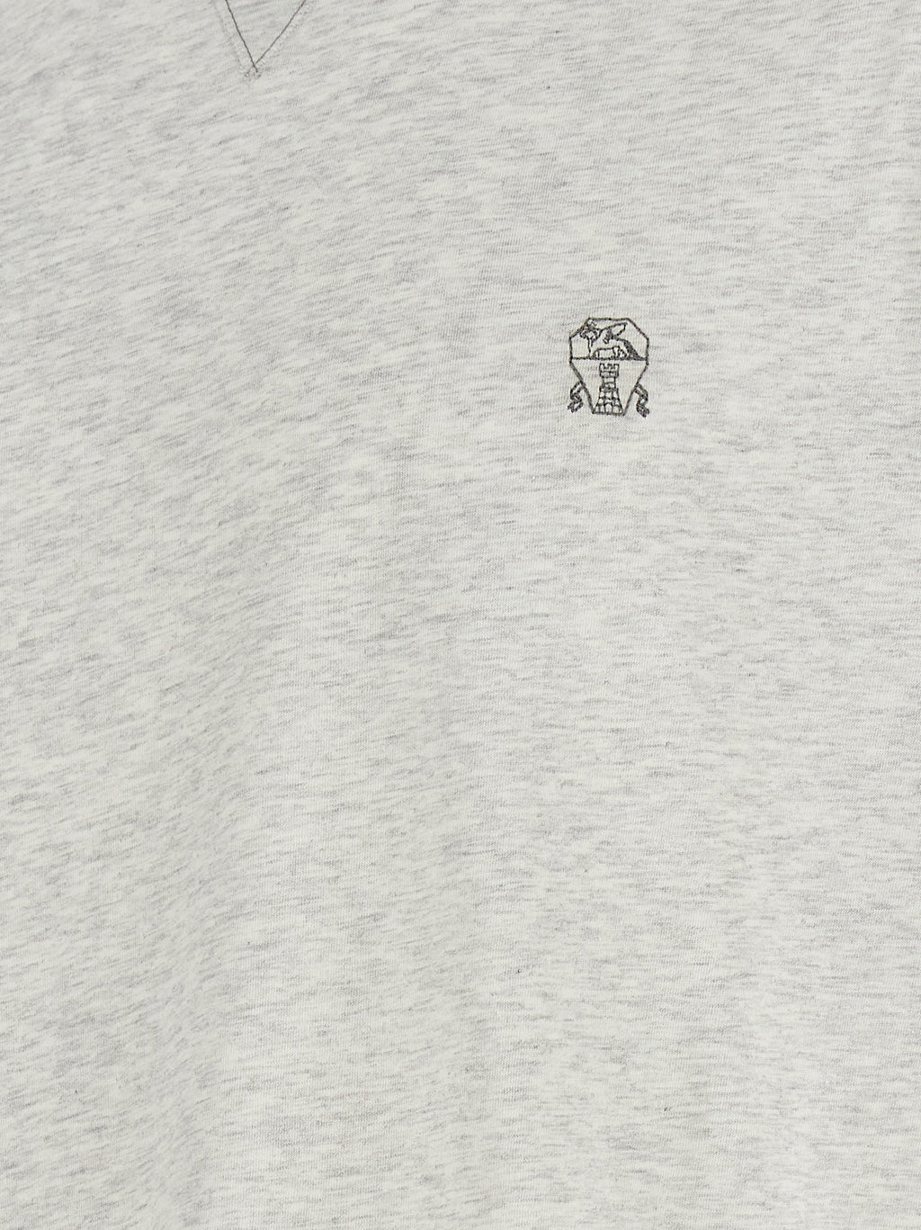 Graues Baumwoll-T-Shirt