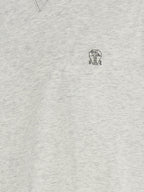 Graues Baumwoll-T-Shirt