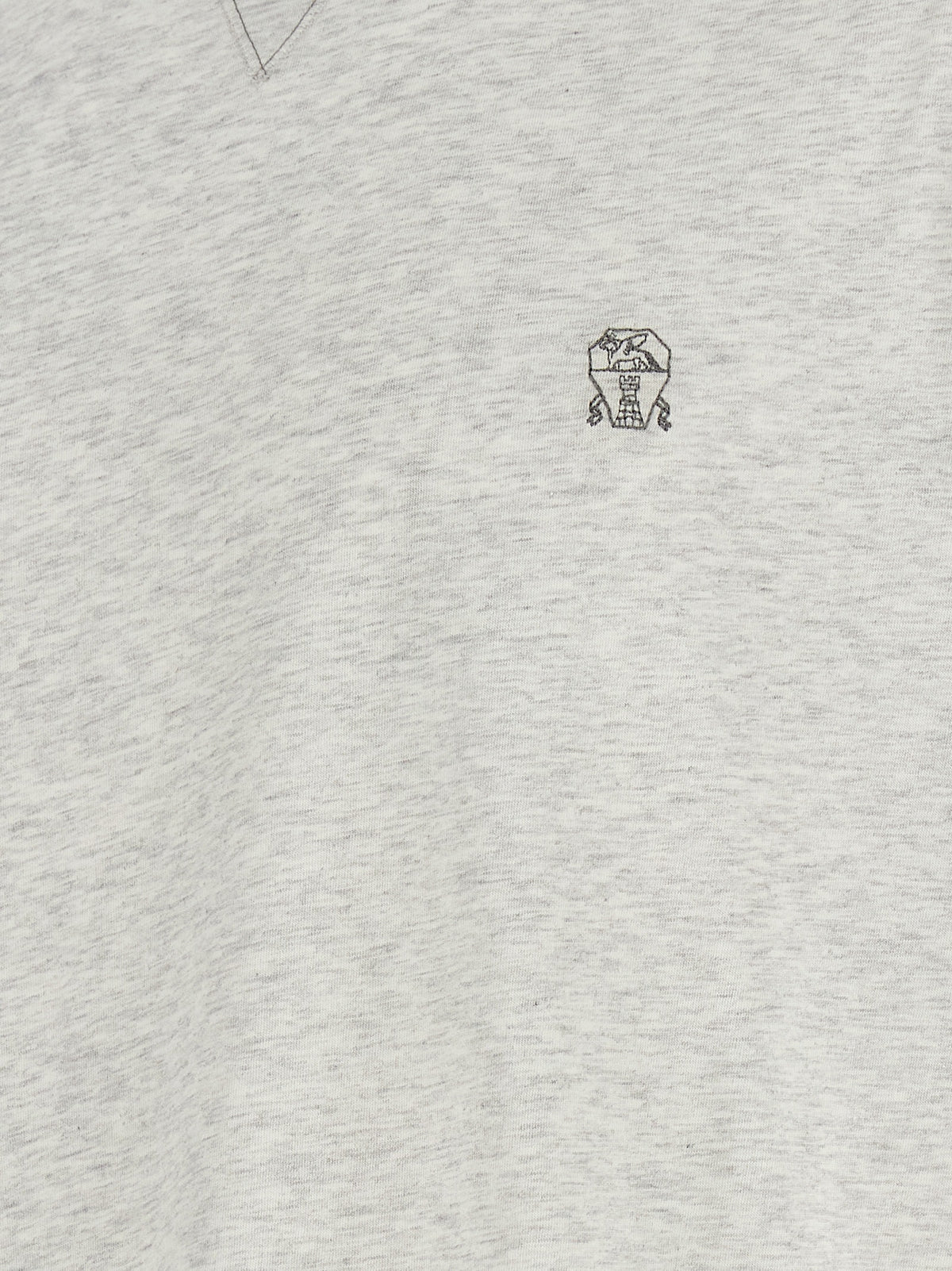 Graues Baumwoll-T-Shirt