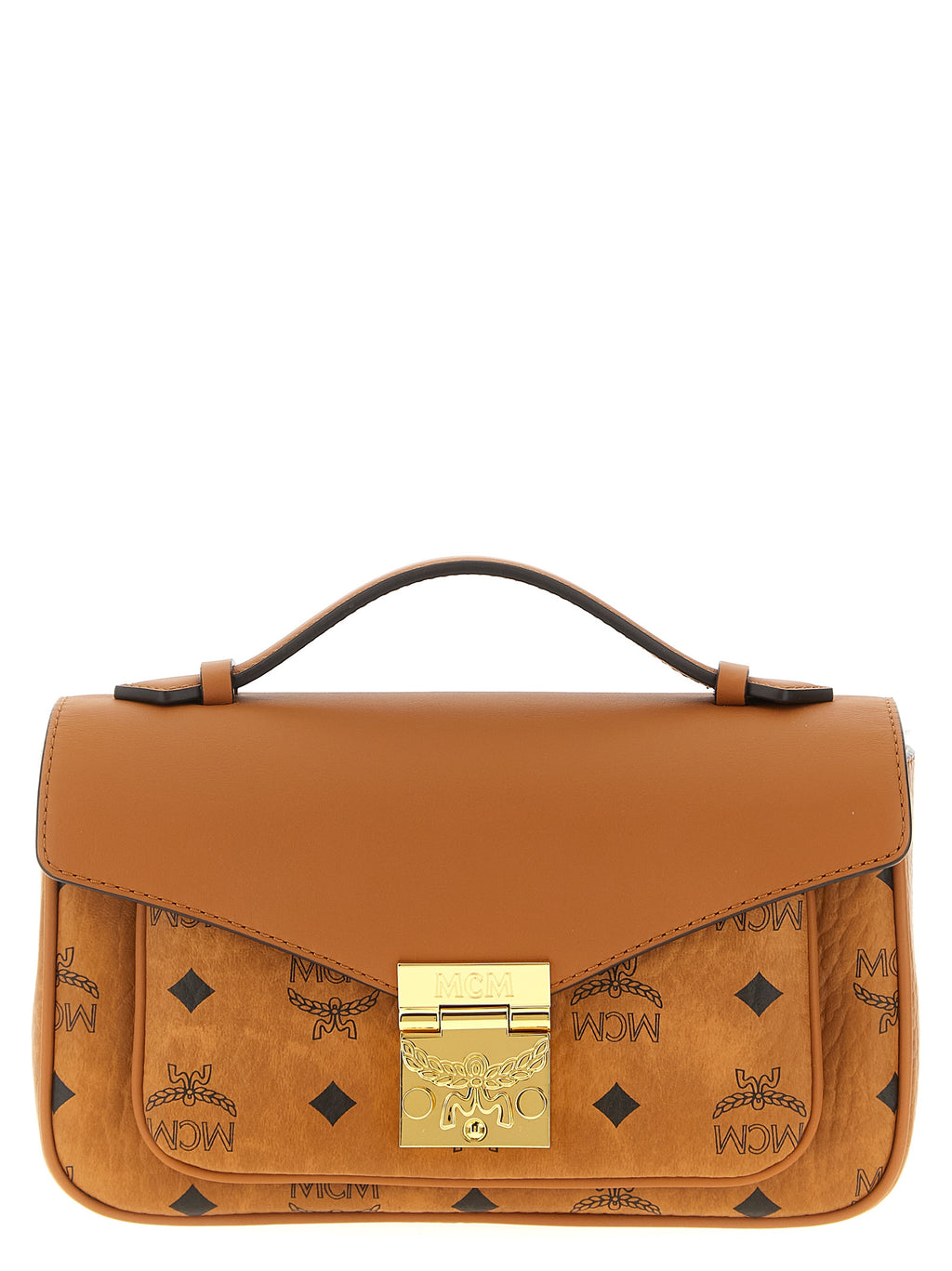 Braune Crossbody-Tasche aus Polyethylen