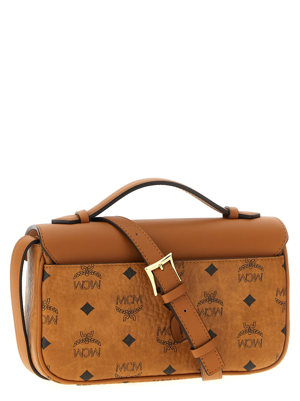 Braune Crossbody-Tasche aus Polyethylen