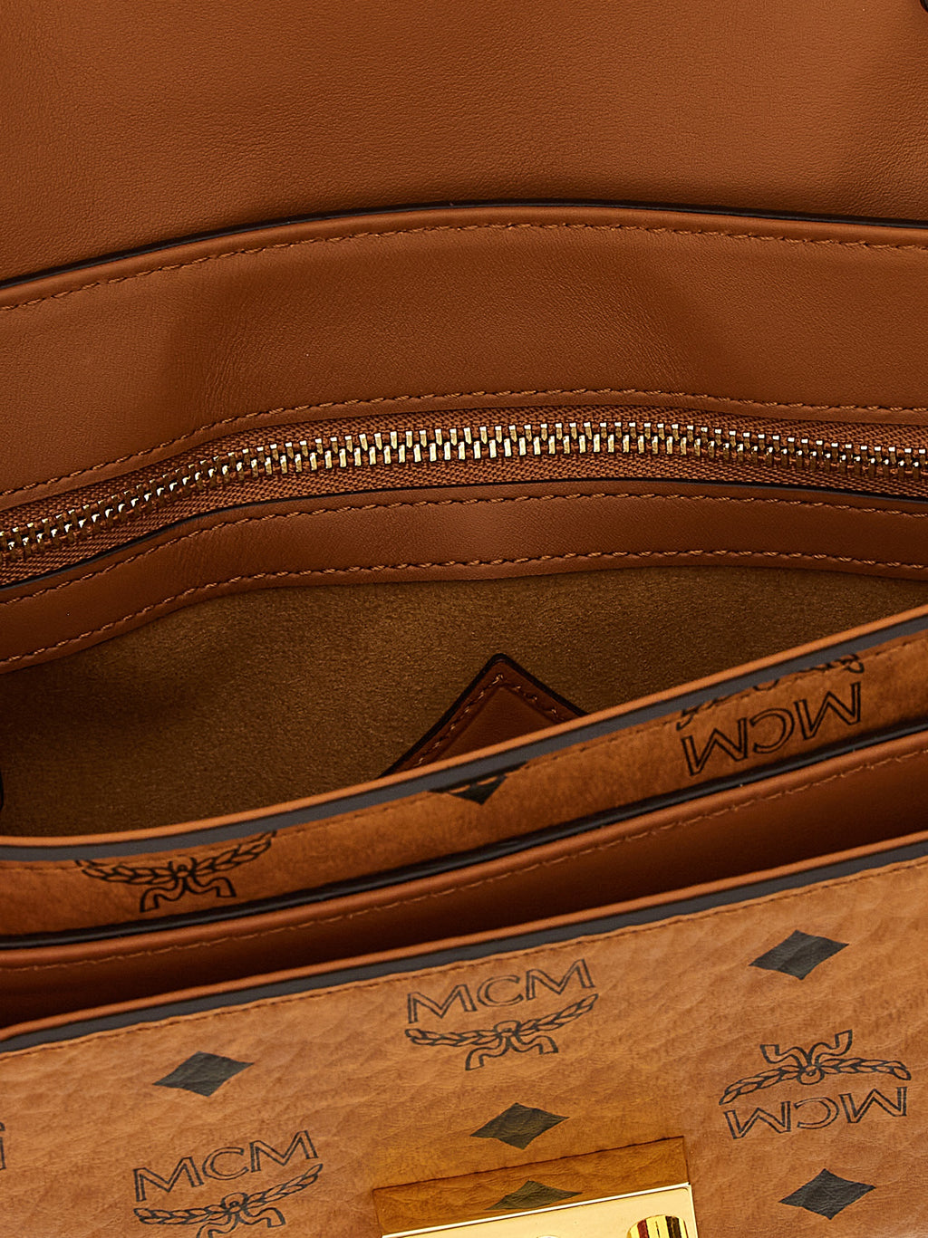 Braune Crossbody-Tasche aus Polyethylen