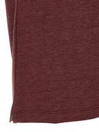 Polo-Shirt aus bordeauxroter Schurwolle