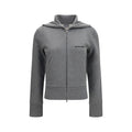 Grauer Baumwollpullover