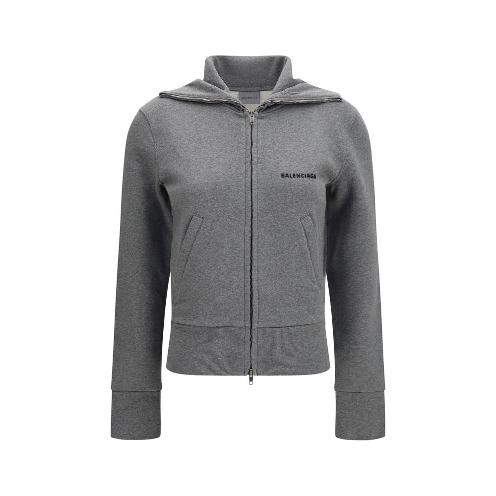 Grauer Baumwollpullover
