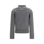 Grauer Baumwollpullover