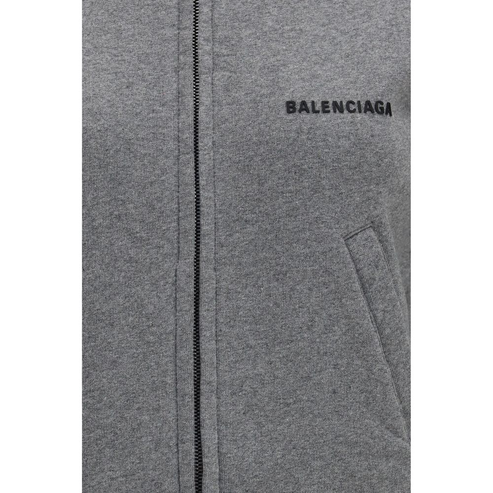 Grauer Baumwollpullover