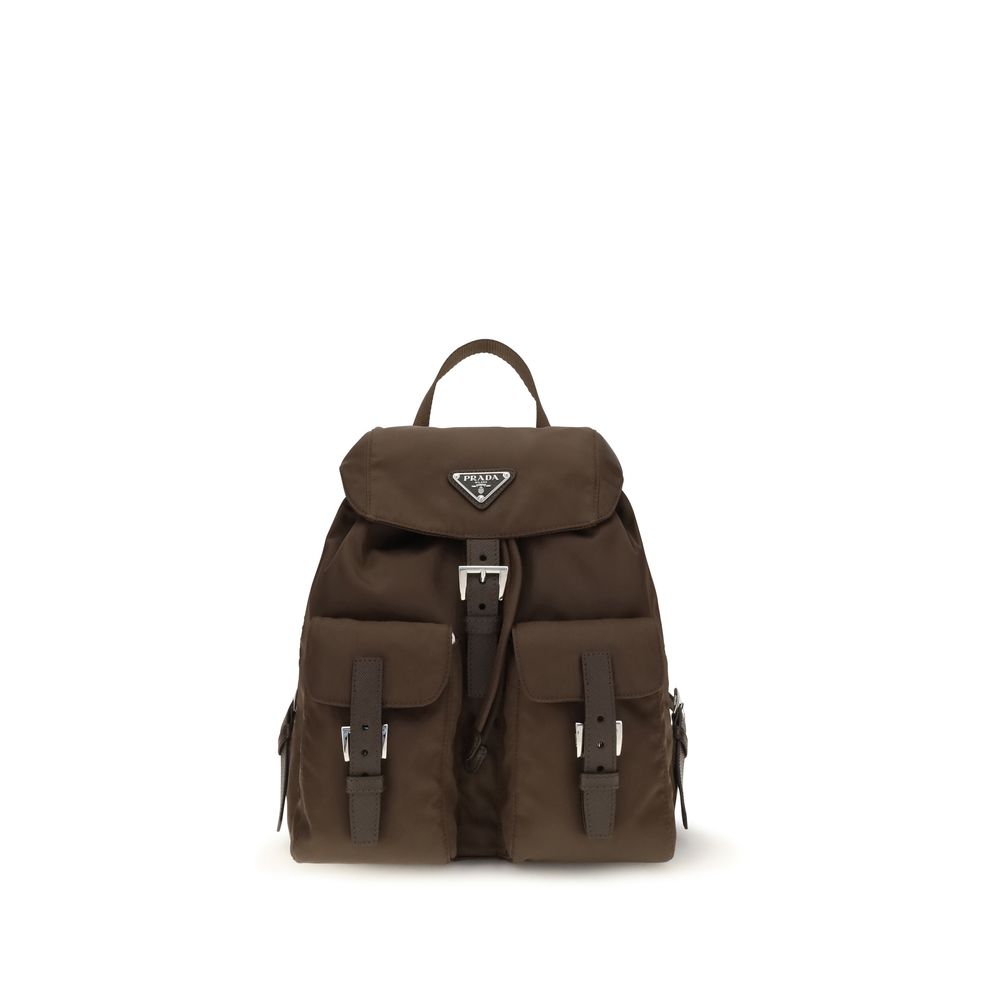 Brauner Nylon-Rucksack