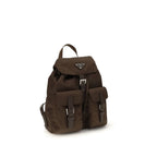 Brauner Nylon-Rucksack