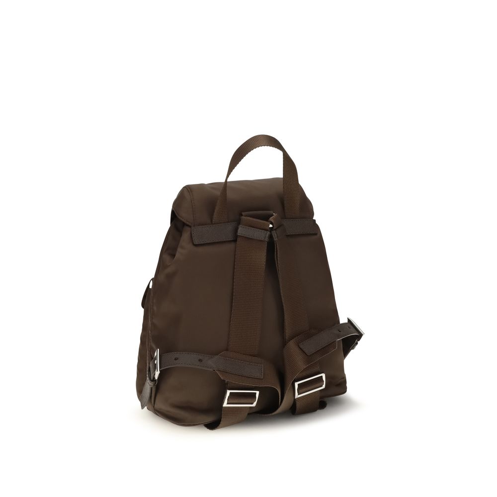 Brauner Nylon-Rucksack