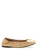 Prada Beige Ballerinas aus Kalbsleder