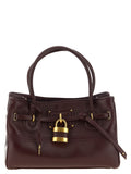 Chloé Bordeauxrote Schultertasche aus Lammleder