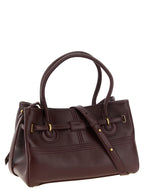 Chloé Bordeauxrote Schultertasche aus Lammleder