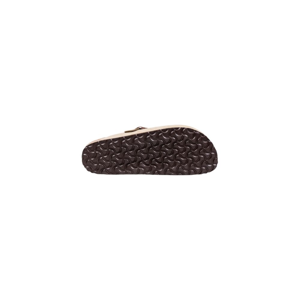 Beige Leder Clogs