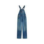 Blauer Overall aus recycelter Baumwolle