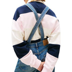 Blauer Overall aus recycelter Baumwolle