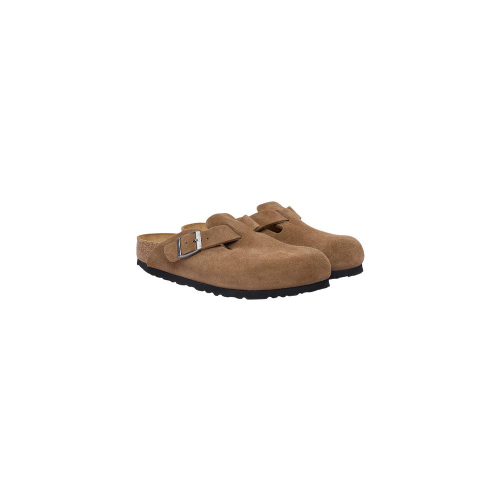 Braune Wildleder-Clogs