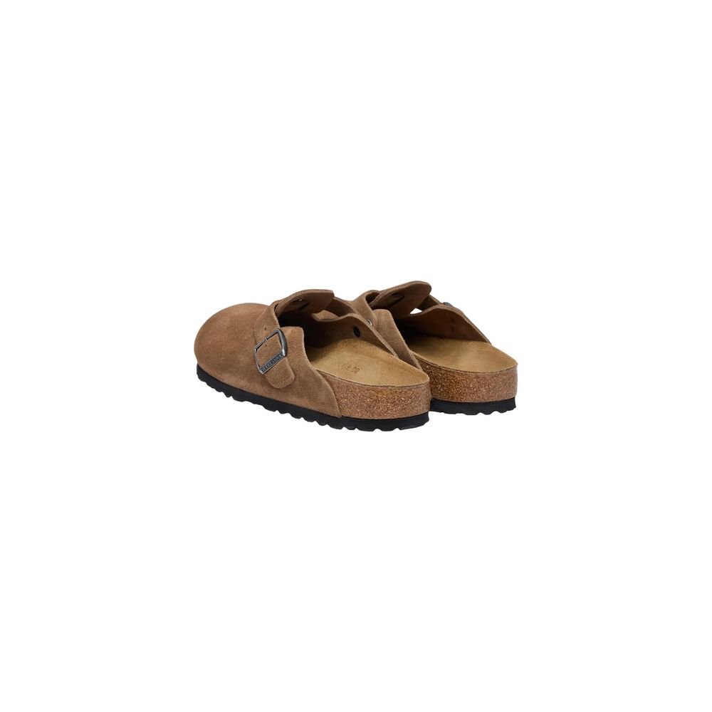Braune Wildleder-Clogs