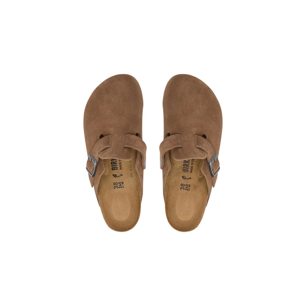 Braune Wildleder-Clogs