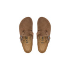 Braune Wildleder-Clogs