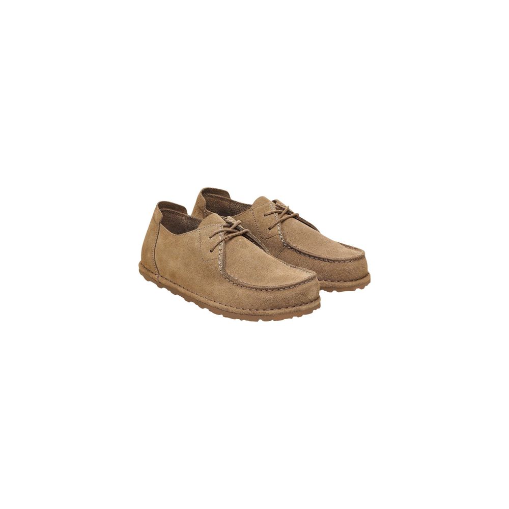 Beige Wildleder Oxford und Derby Schuhe