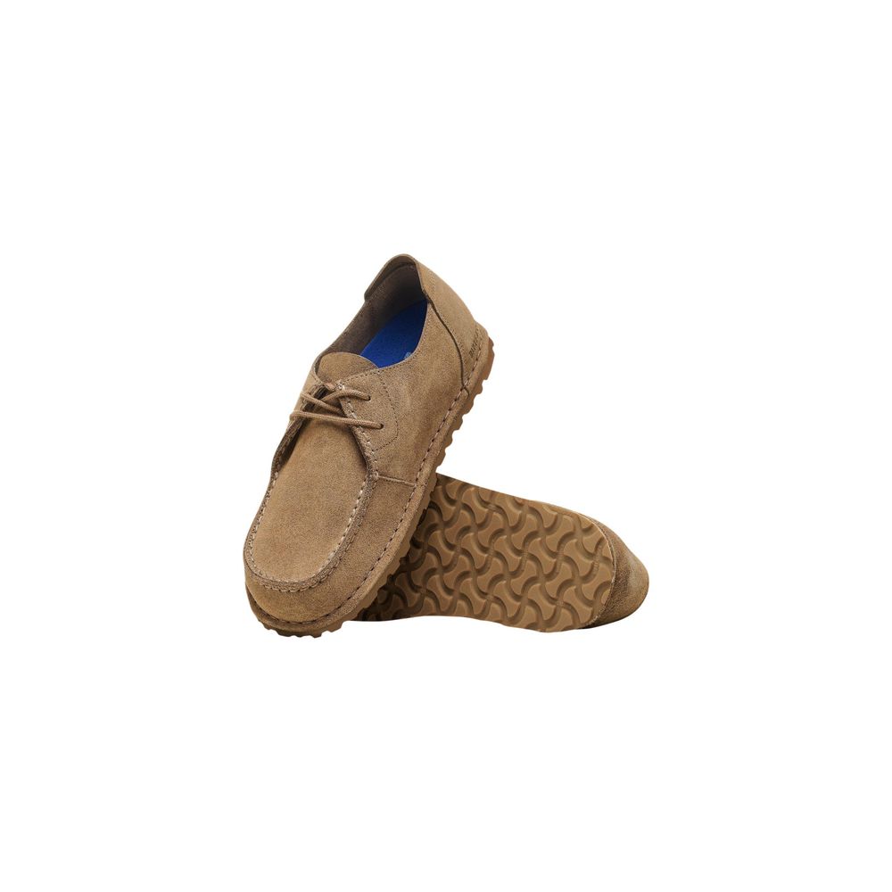 Beige Wildleder Oxford und Derby Schuhe