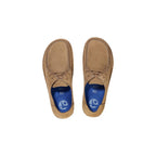 Beige Wildleder Oxford und Derby Schuhe