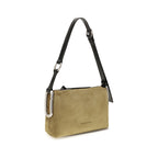 Beige Wildleder Schultertasche