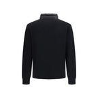 Schwarze Jacke aus recyceltem Polyamid in voller Länge