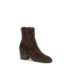 Valentino Garavani Braune Stiefeletten aus Wildleder