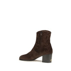 Valentino Garavani Braune Stiefeletten aus Wildleder