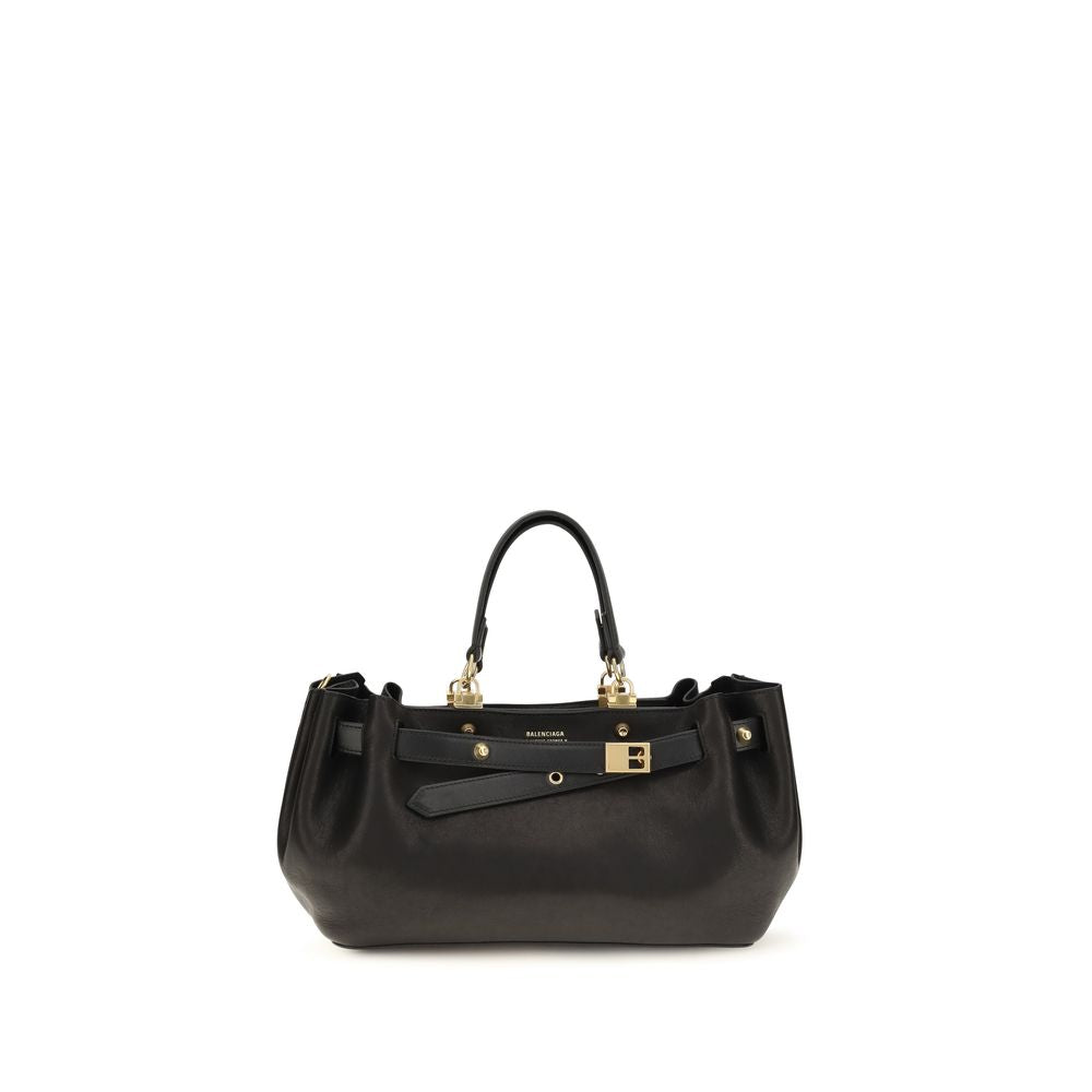 Balenciaga Schwarze Schultertasche aus Kalbsleder