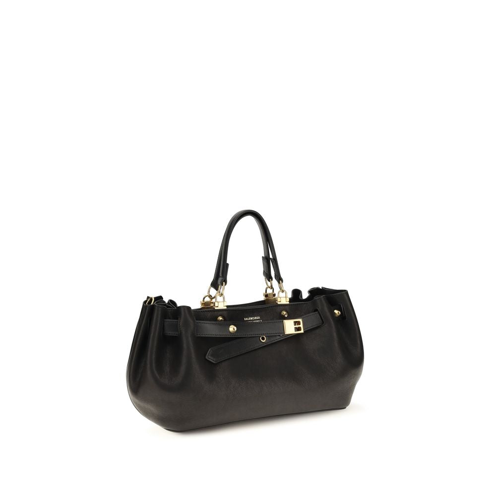 Balenciaga Schwarze Schultertasche aus Kalbsleder