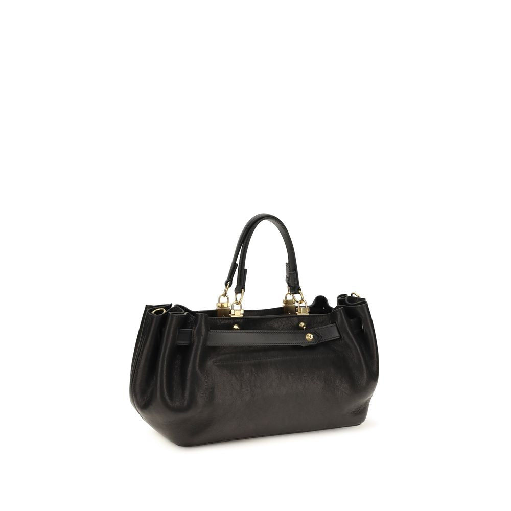 Balenciaga Schwarze Schultertasche aus Kalbsleder