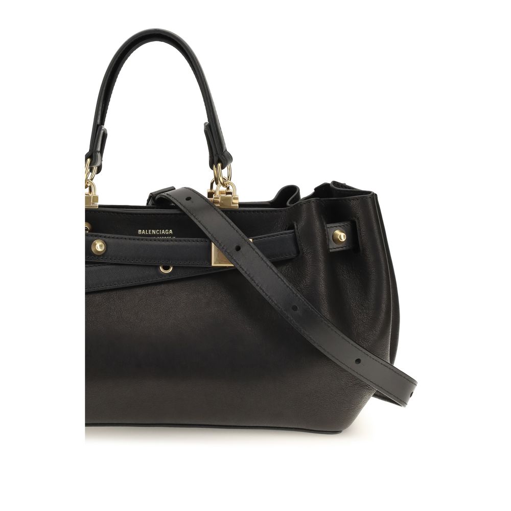 Balenciaga Schwarze Schultertasche aus Kalbsleder