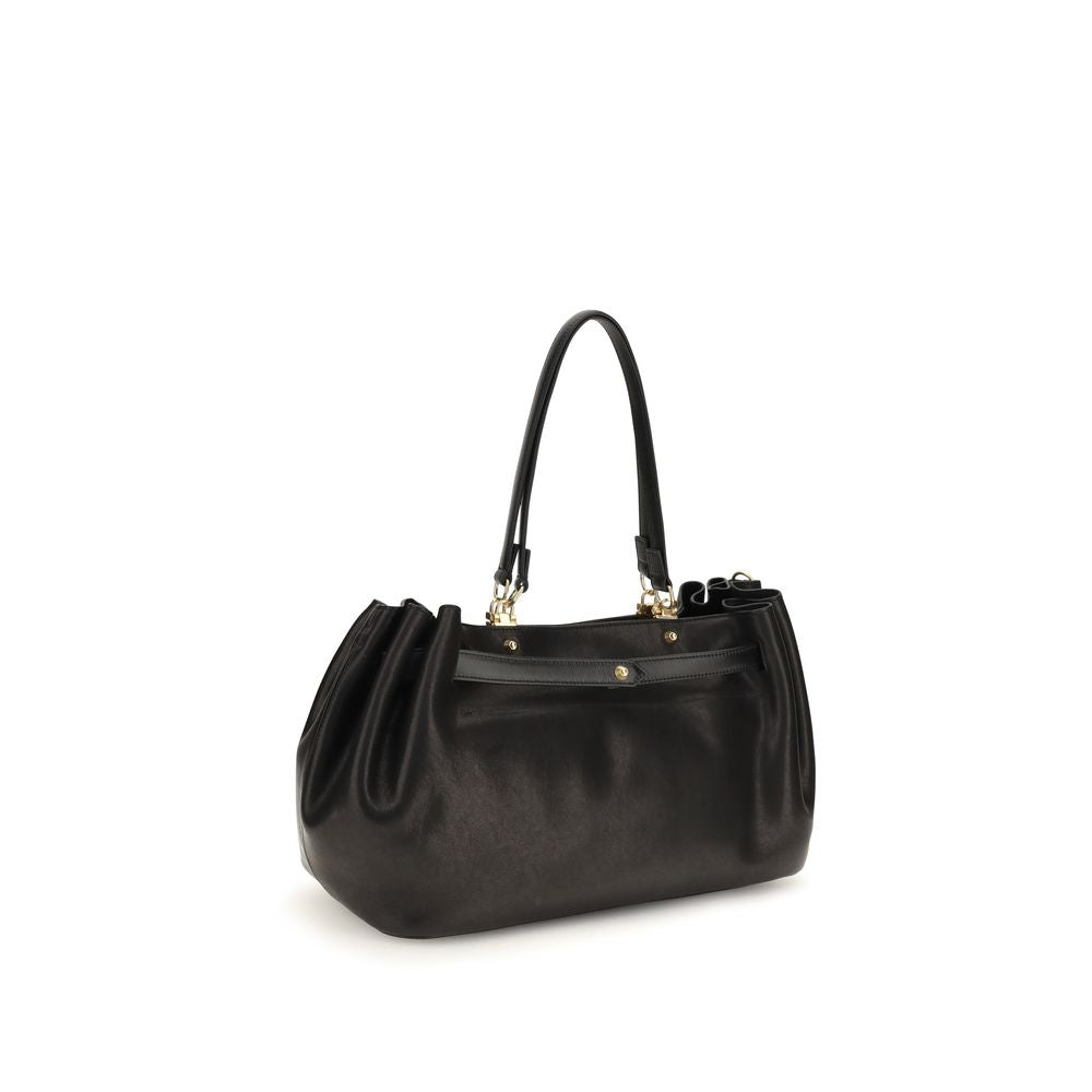 Balenciaga Schwarze Schultertasche aus Kalbsleder