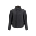 Lardini Graue Bomberjacke aus Wolle